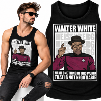 TANK TOP ŚMIESZNY  CAPTAIN PIXARD HEISENBERG